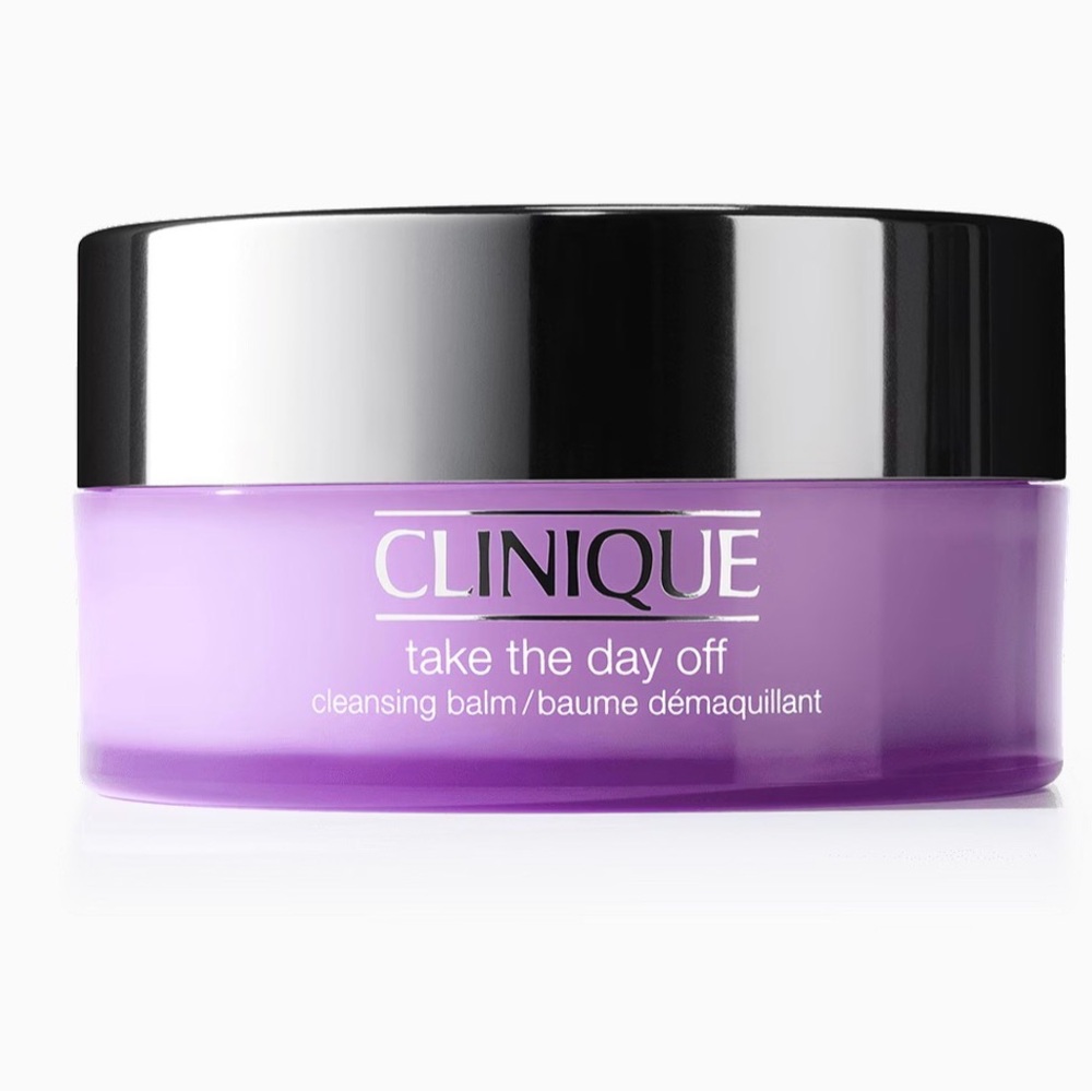 Clinique Take The Day Off Cleansing Balm Jar in‎ Lavender and Silver